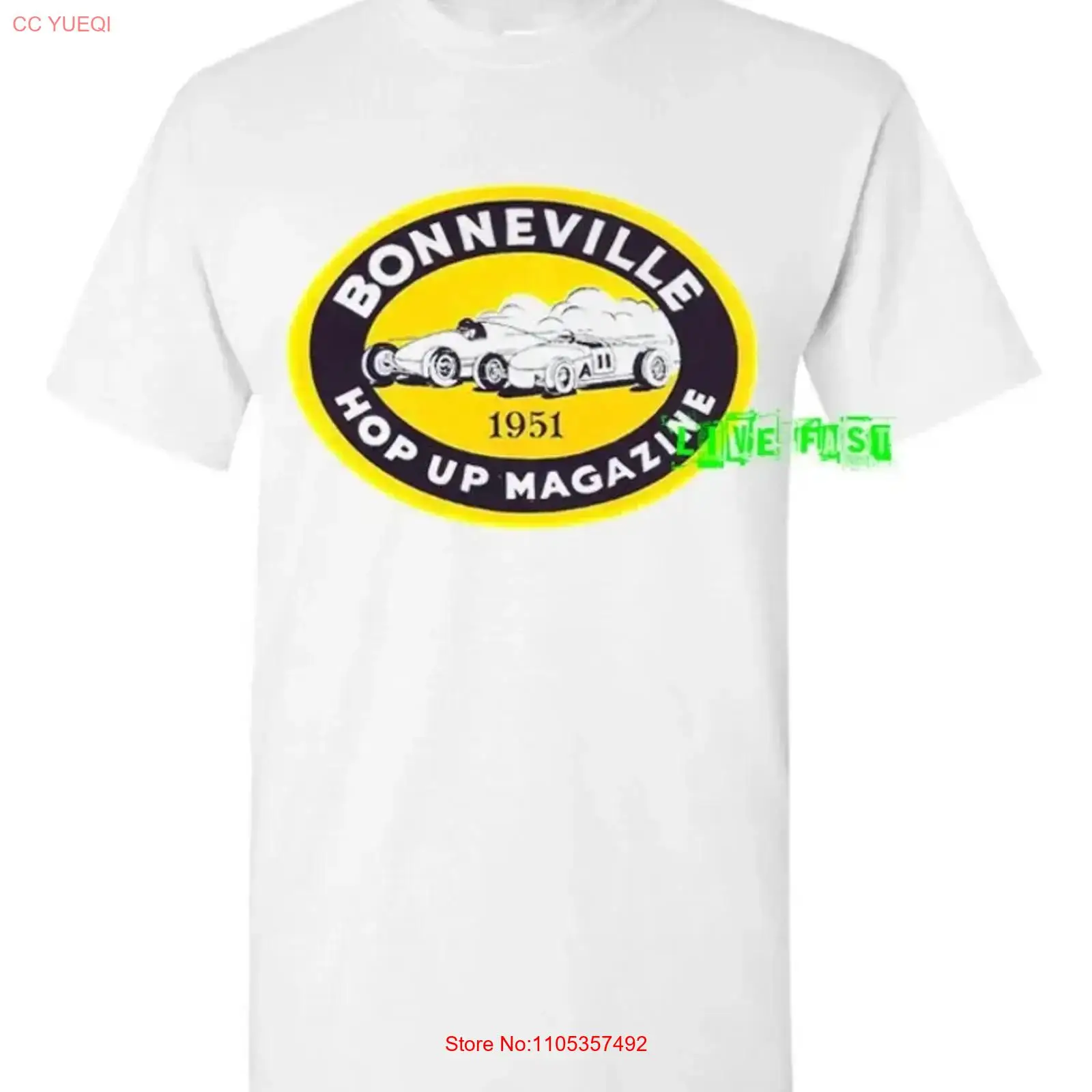 Collectible Vintage T Shirts - Camiseta BONNEVILLE SALT FLATS 1951 Hot