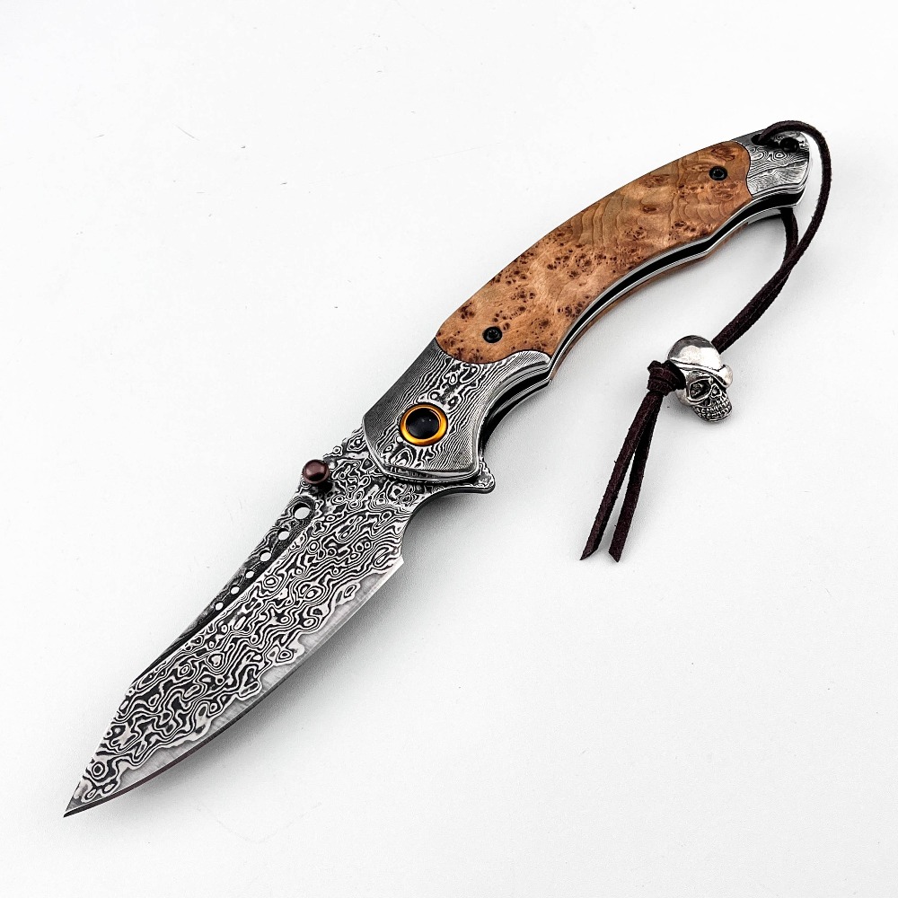 Vintage Collectible Knife - Faca Dobrável de Alta Dureza com