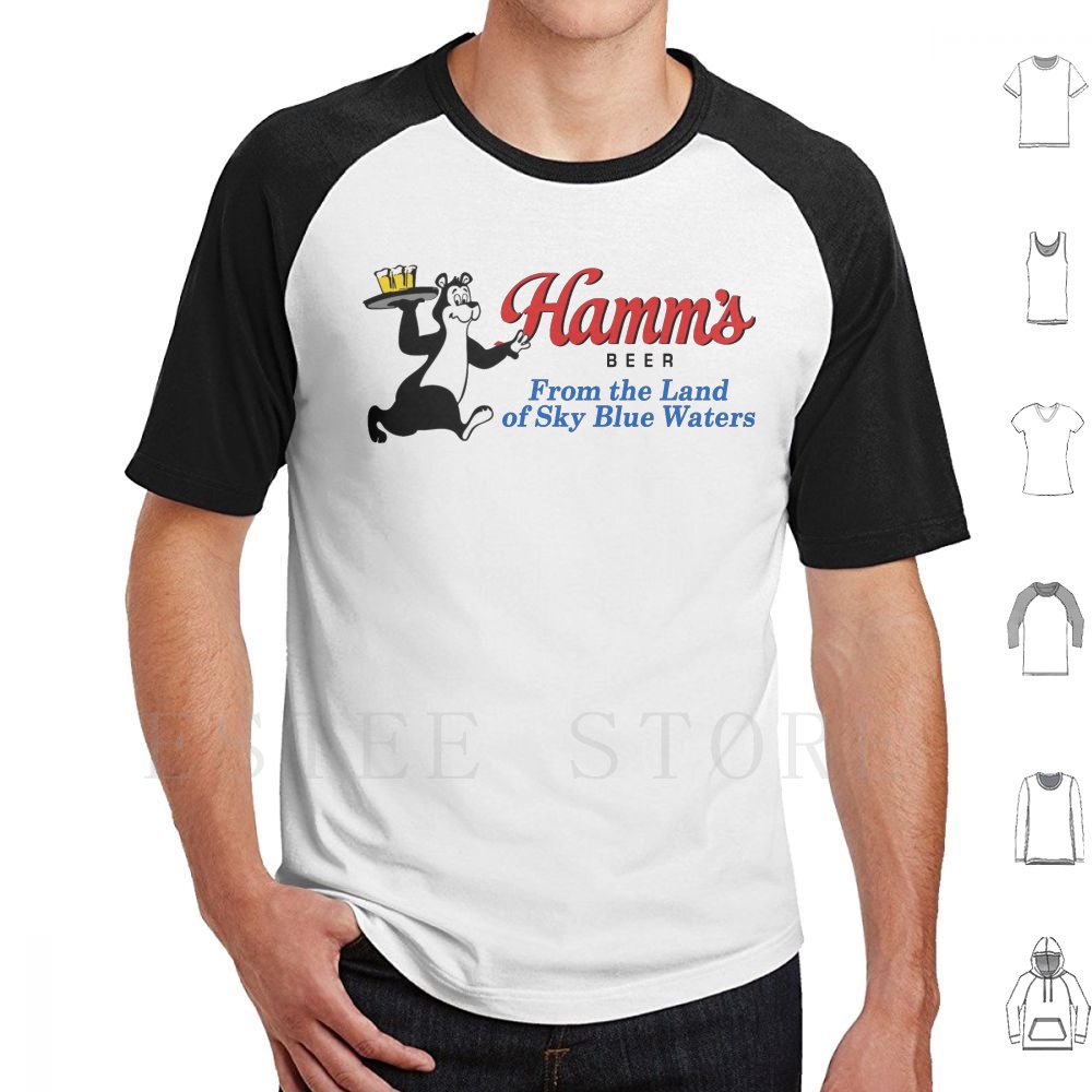 Collectible Vintage T Shirts - Hamm's cerveja urso design t camisa