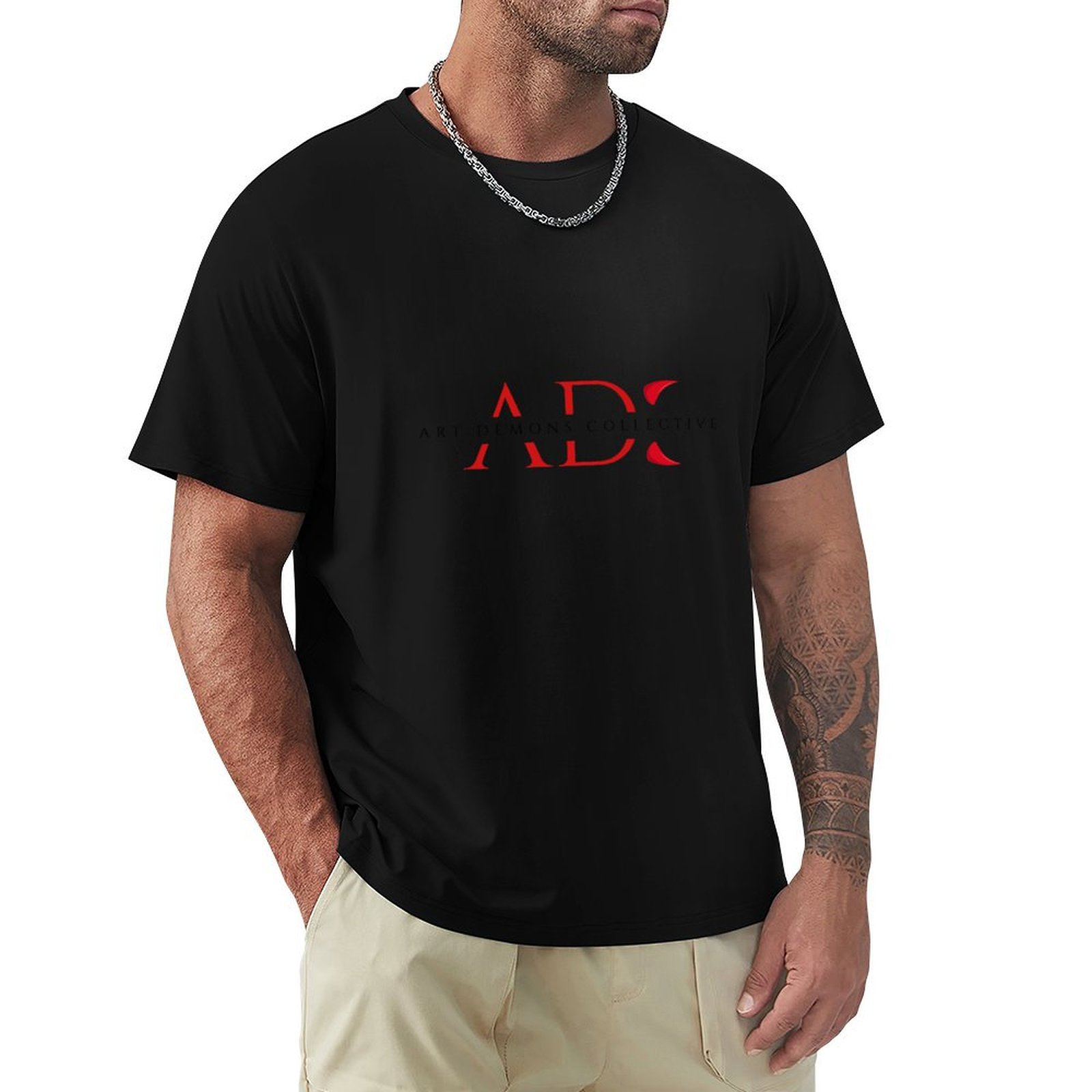 Collectible Vintage T Shirts - Camiseta Art Demons Collective (preta) com