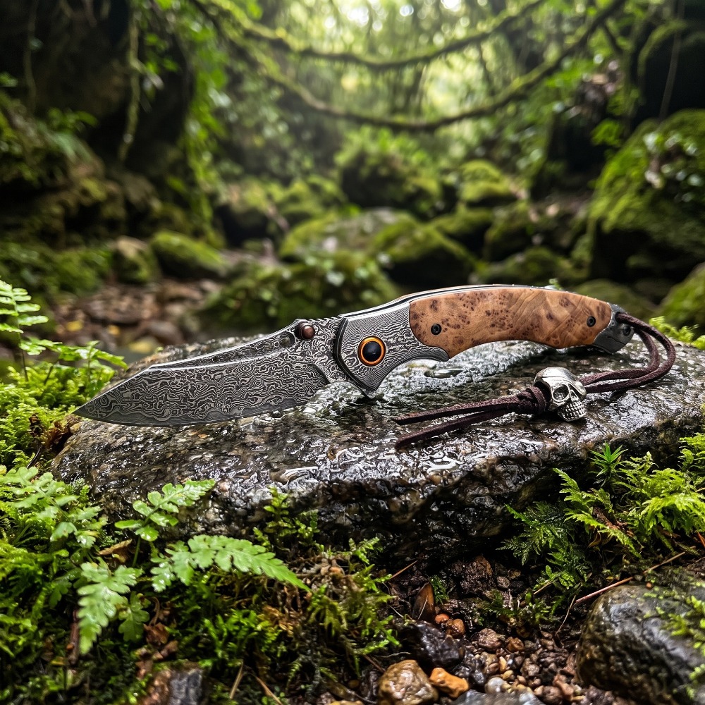 Vintage Collectible Knife - Canivete Dobrável de Alta Dureza com