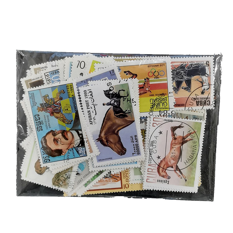 100 Selos de Cavalos Diferente - Collectible Vintage Postage Stamps avaliação e preço