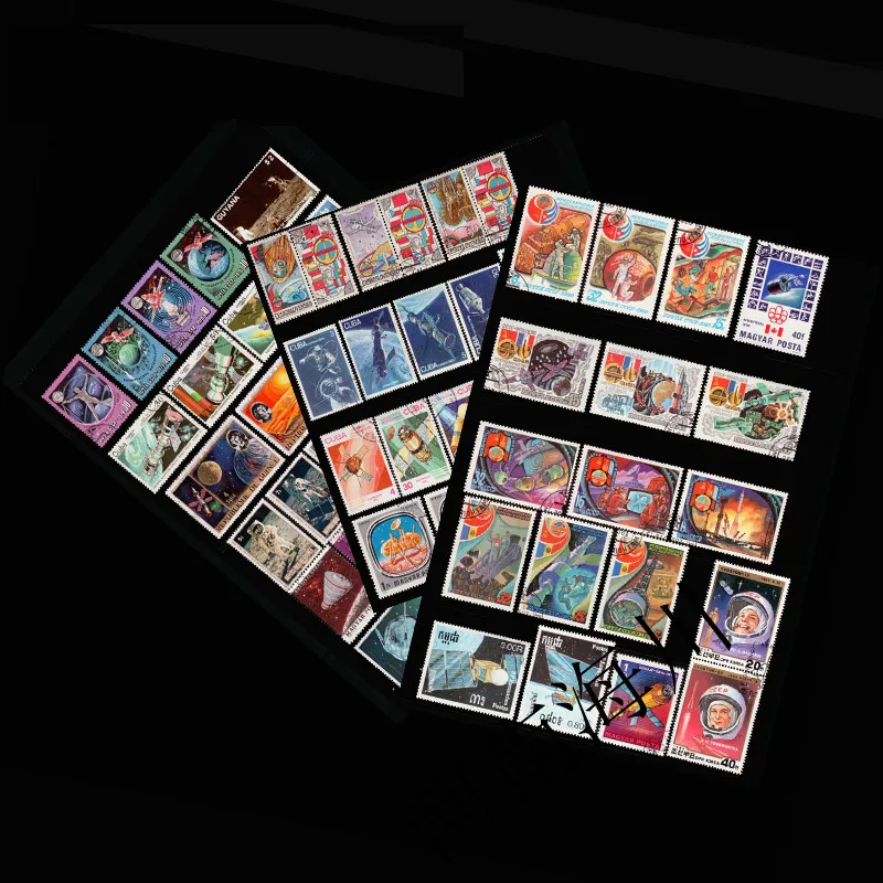 100 selos de espaço exterior d - Collectible Vintage Postage Stamps avaliação e preço
