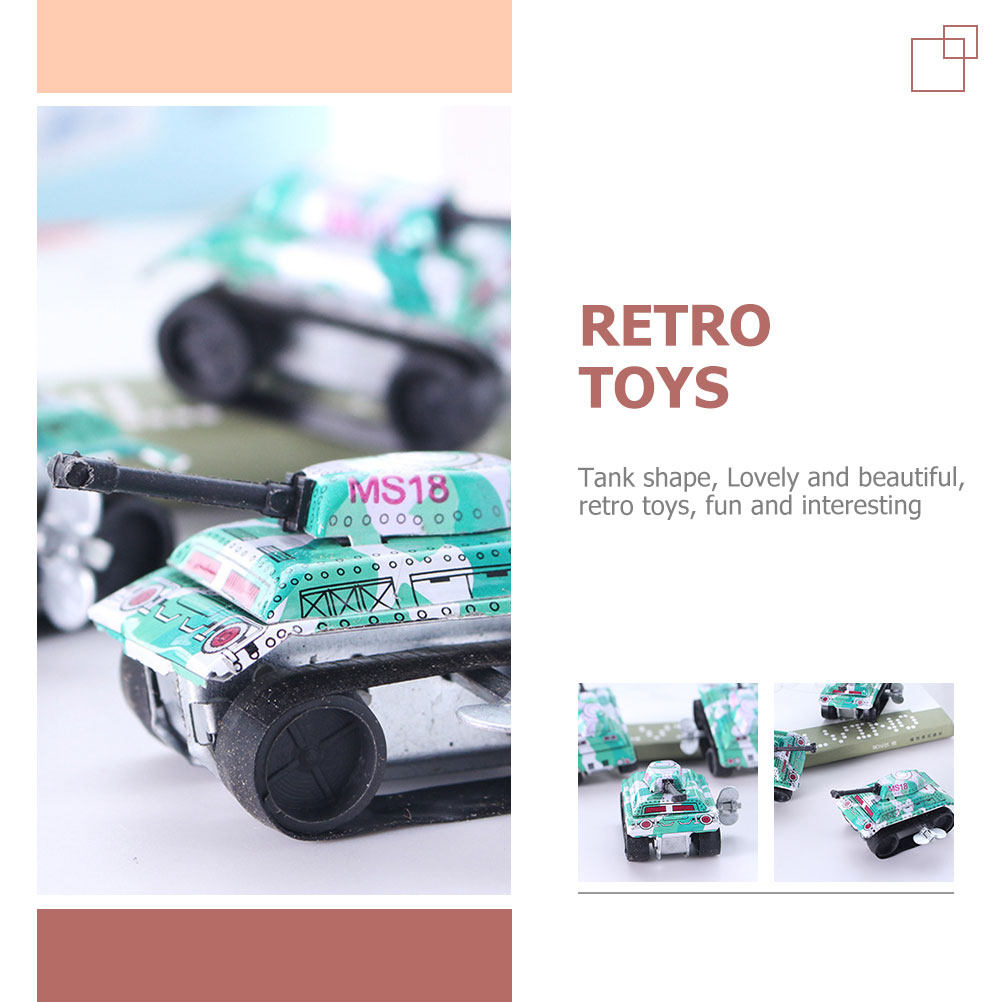 5 Peças Mini Tanque Retrô de C - Vintage Cartoon Collectible avaliação e preço